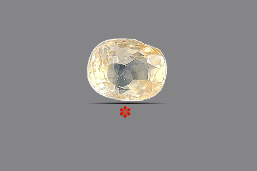 Yellow Sapphire (Pushparag) 6x5 MM 1.24 carats
