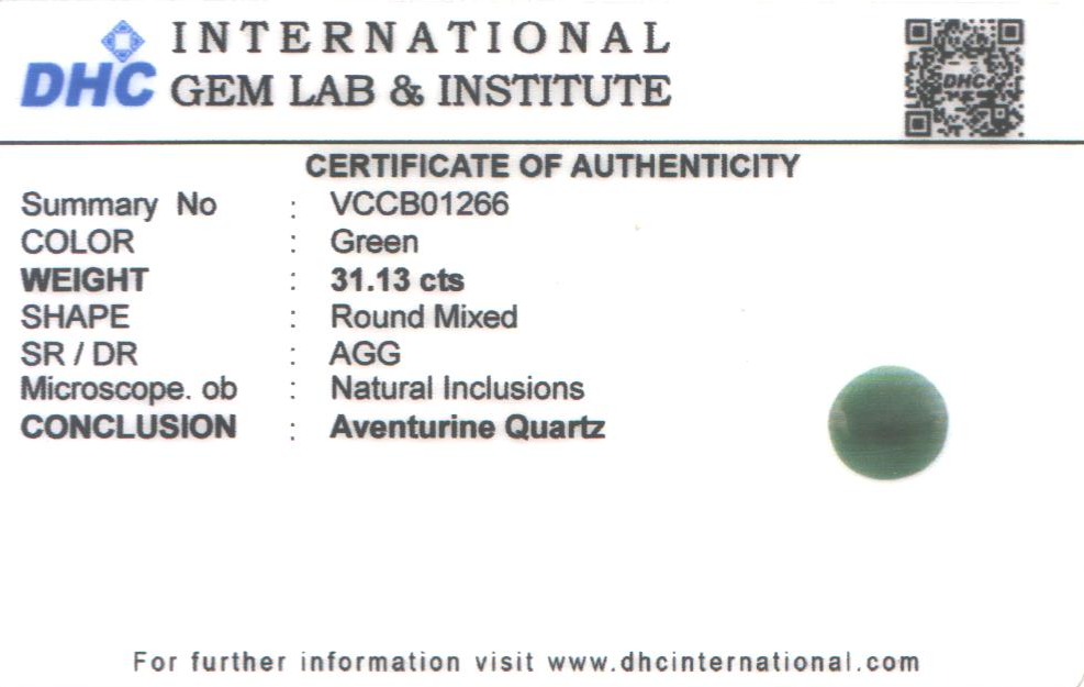 Aventurine 0x0 MM 31.13 carats