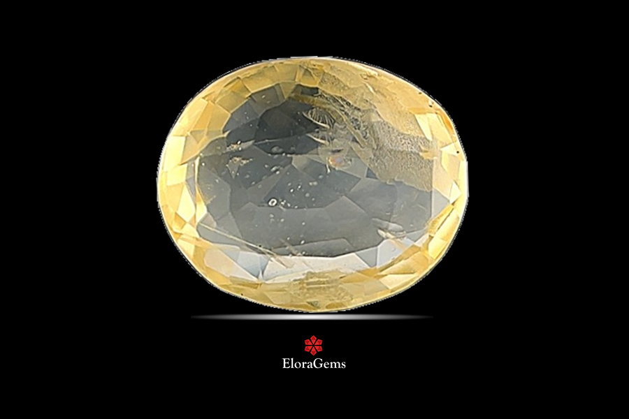 Yellow Sapphire (Pushparag) 9x8 MM 2.83 carats