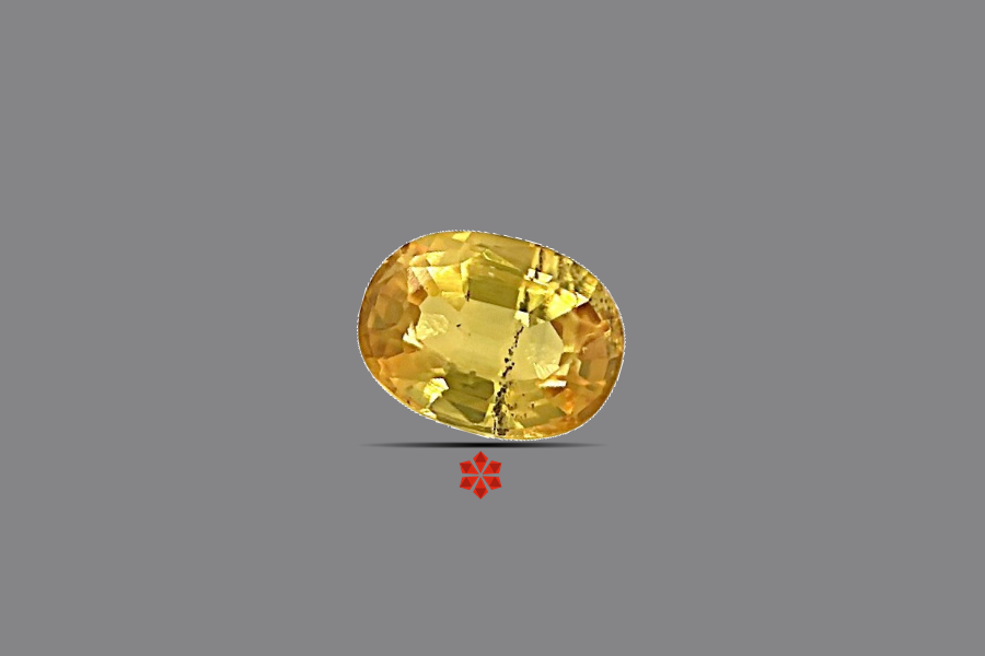 Yellow Sapphire (Pushparag) 7x5 MM 1.23 carats