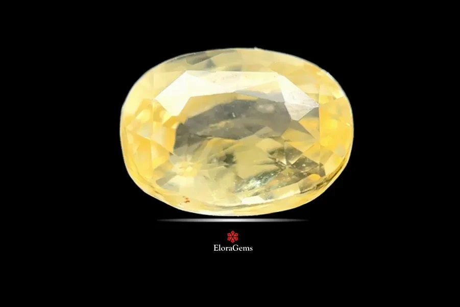 Yellow Sapphire (Pukhraj) 8x6 MM 1.9 carats