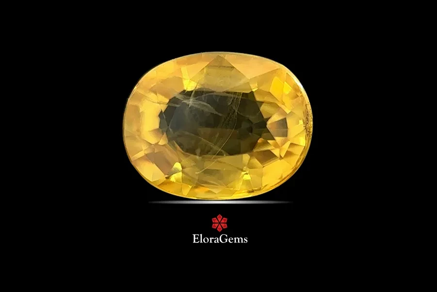 Yellow Sapphire (Pukhraj) 8x6 MM 1.92 carats