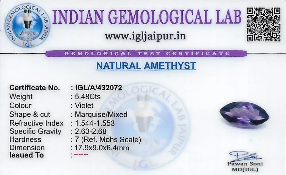 Amethyst 17x13 MM 14.14 carats