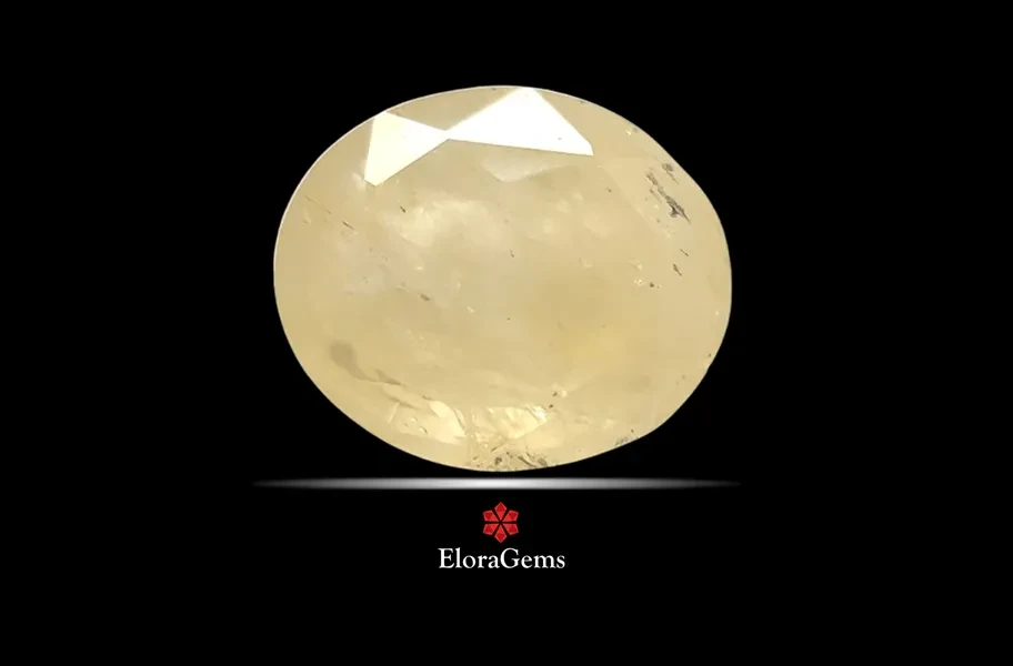 Yellow Sapphire (Pushparag) 12x10 MM 6.64 carats