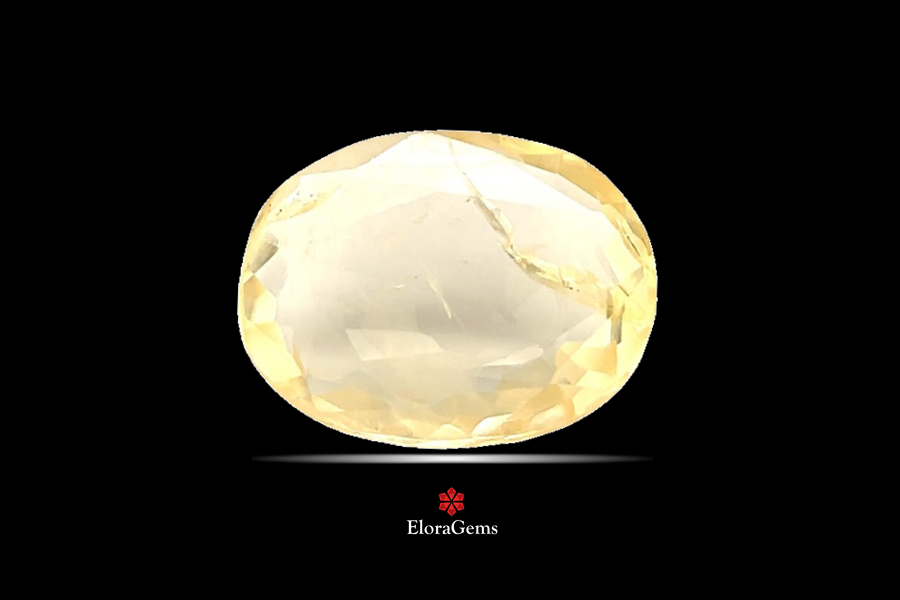 Yellow Sapphire (Pushparag) 11x9 MM 3.16 carats