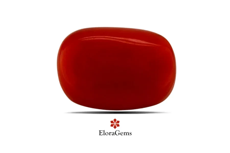 Red Coral (Pavalam) 14x9 MM 7.28 carats