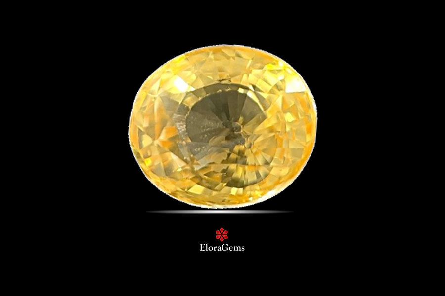 Yellow Sapphire (Pushparag) 10x9 MM 5.7 carats