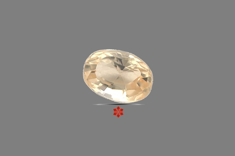 Padparadscha Sapphire 6x4 MM 0.8 carats
