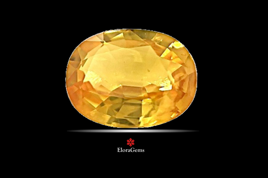 Yellow Sapphire (Pushparag) 9x0 MM 2.2 carats