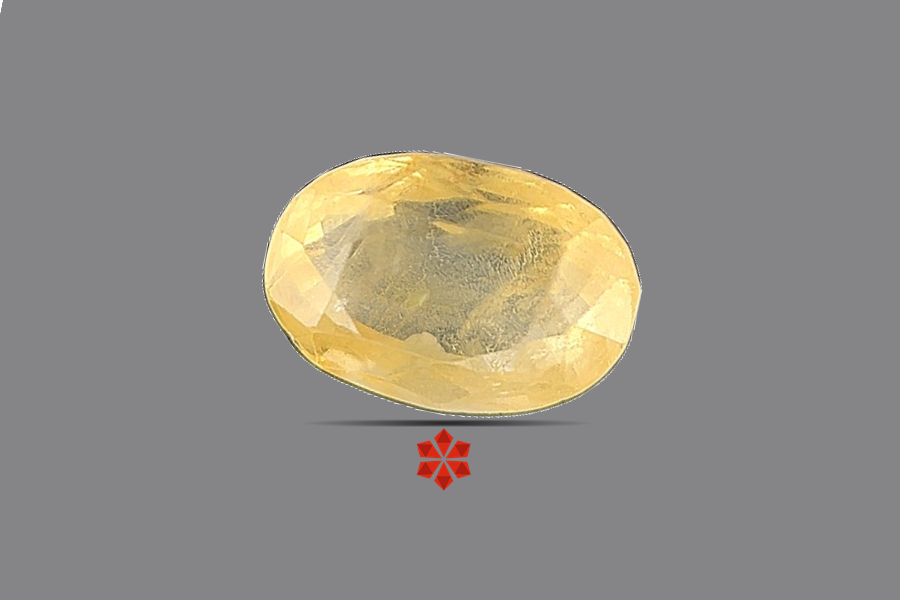 Yellow Sapphire (Pushparag) 10x7 MM 3 carats