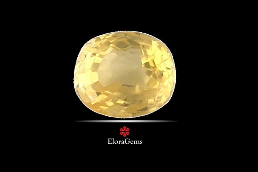 Yellow Sapphire (Pushparag) 7x6 MM 1.4 carats