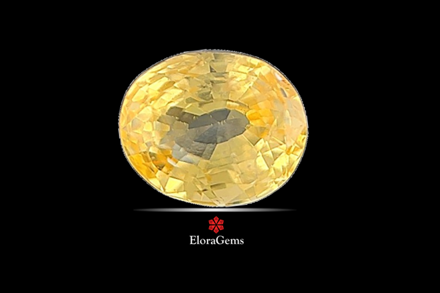 Yellow Sapphire (Pushparag) 7x6 MM 1.84 carats