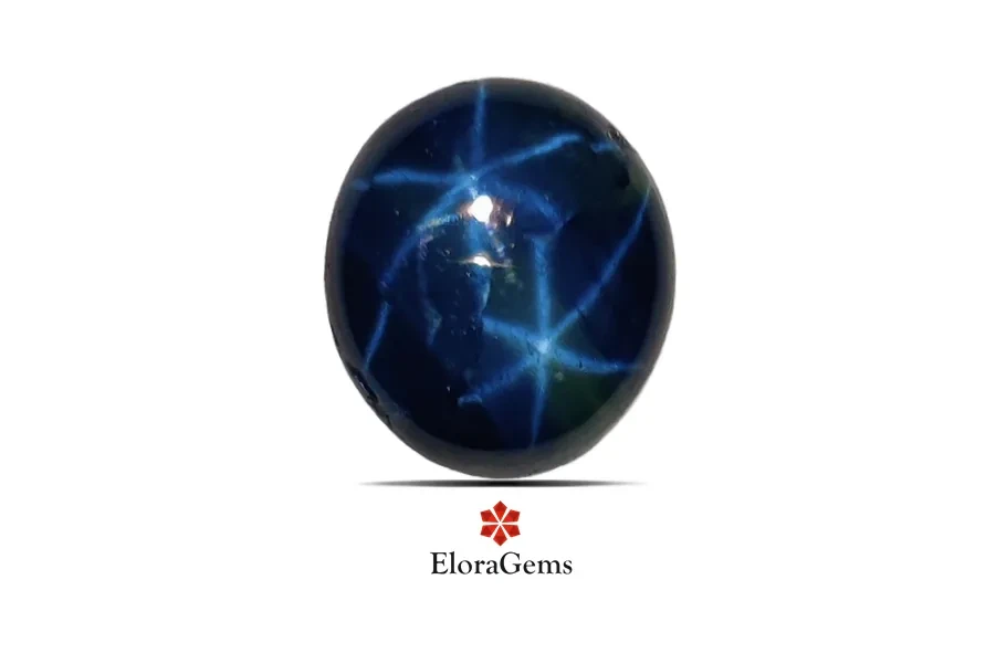 Double Star Blue Sapphire 9x8 MM 2.73 carats