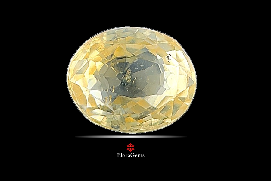 Yellow Sapphire (Pushparag) 8x7 MM 2.08 carats