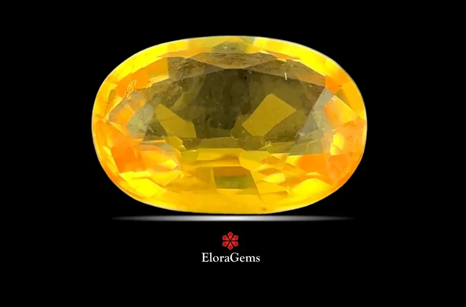 Yellow Sapphire (Pushparag) 8x5 MM 1.22 carats