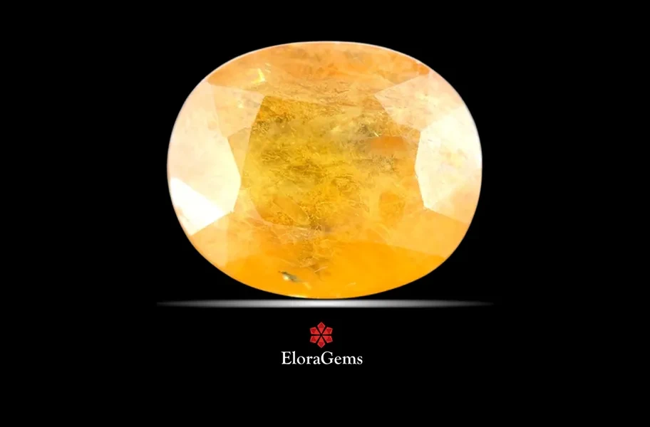 Yellow Sapphire (Pushparag) 14x11 MM 10.1 carats