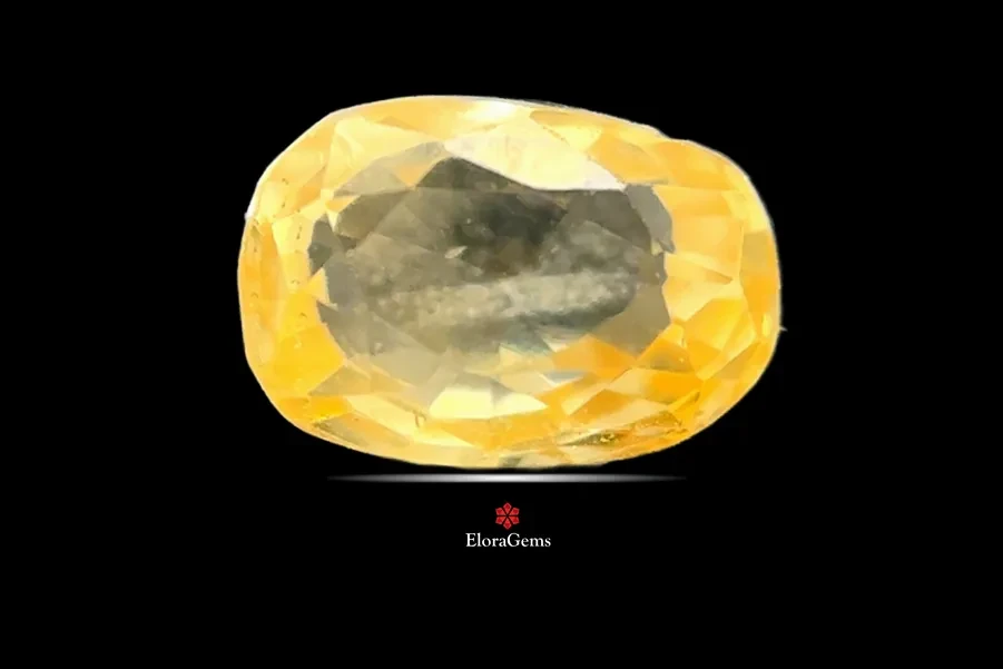 Yellow Sapphire (Pukhraj) 6x5 MM 0.88 carats