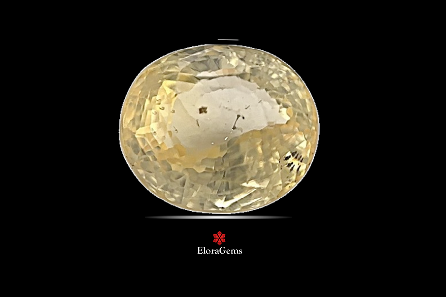 Yellow Sapphire (Pushparag) 9x7 MM 3.32 carats