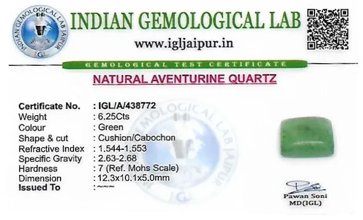 Aventurine 12x10 MM 6.25 carats
