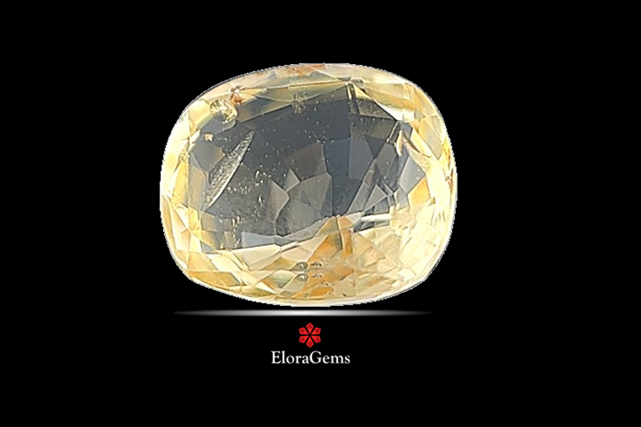 Yellow Sapphire (Pushparag) 8x7 MM 1.77 carats