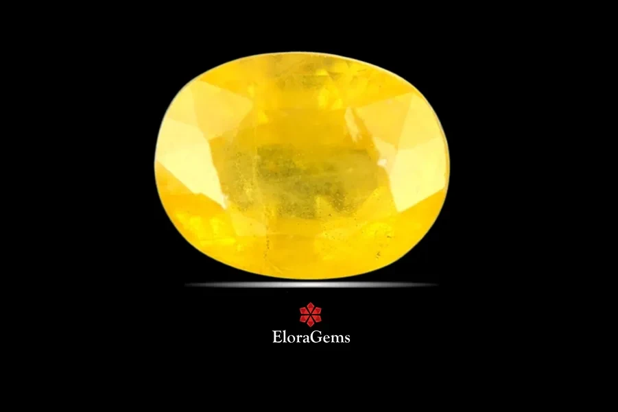 Yellow Sapphire (Pushparag) 10x7 MM 3.45 carats