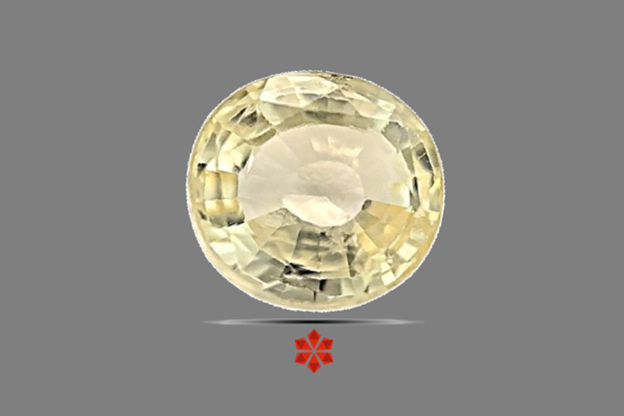 Yellow Sapphire (Pushparag) 8x8 MM 3.07 carats