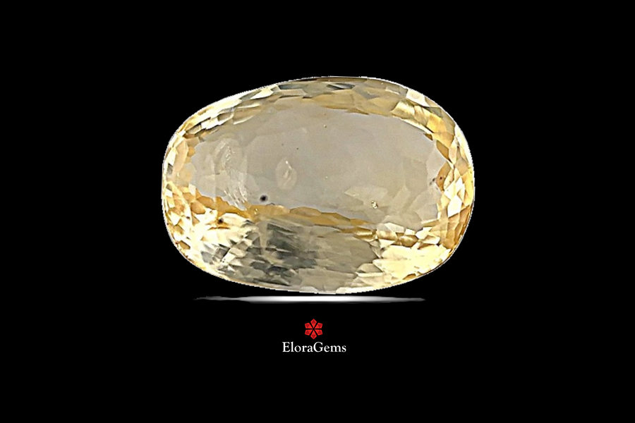 Yellow Sapphire (Pushparag) 11x8 MM 3.37 carats