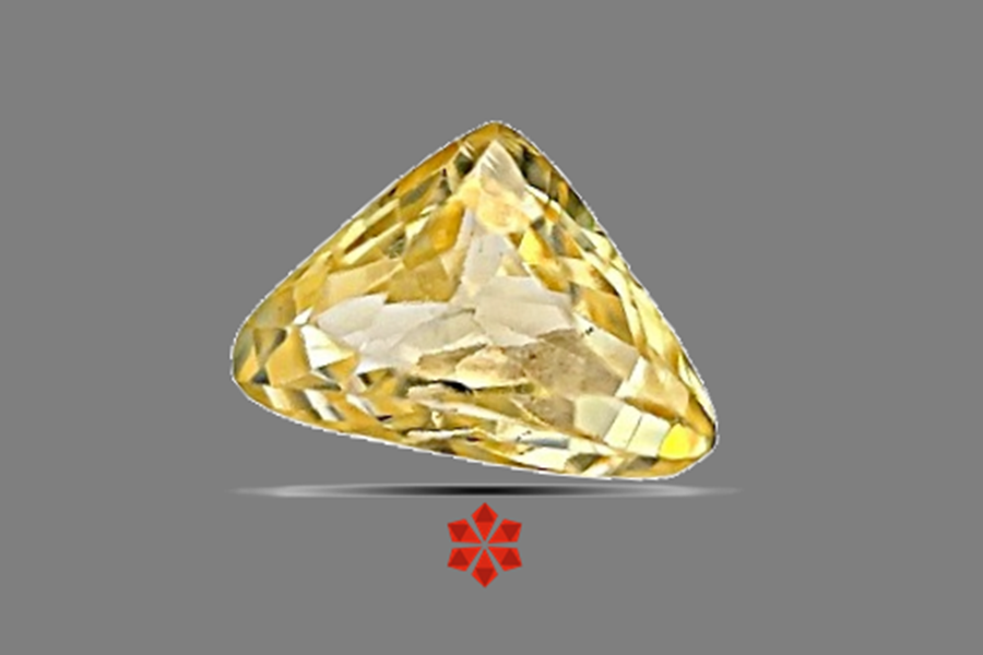 Yellow Sapphire (Pushparag) 6x5 MM 0.85 carats