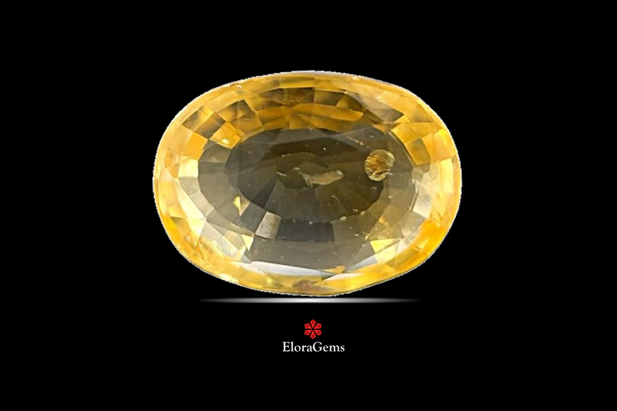 Yellow Sapphire (Pushparag) 13x10 MM 6.21 carats