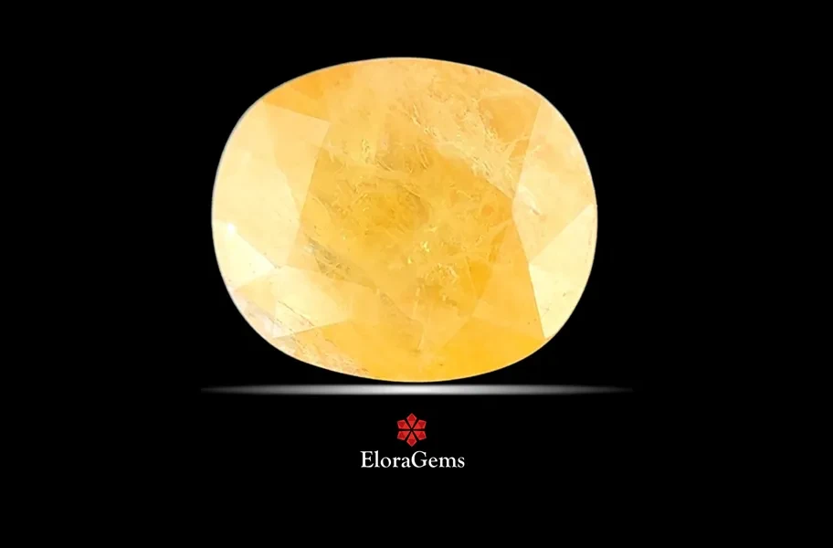 Yellow Sapphire (Pushparag) 11x9 MM 5.68 carats