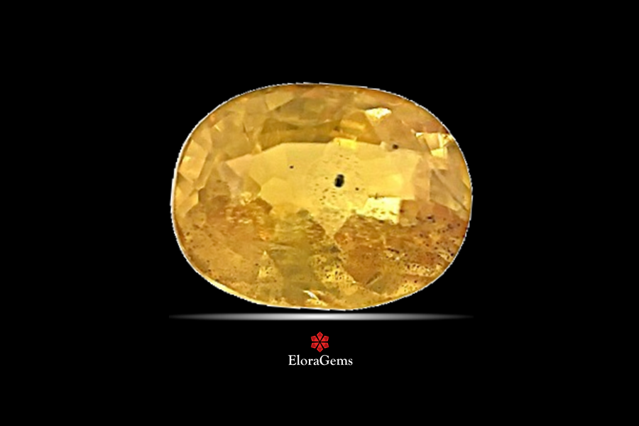 Yellow Sapphire (Pushparag) 9x0 MM 2.3 carats