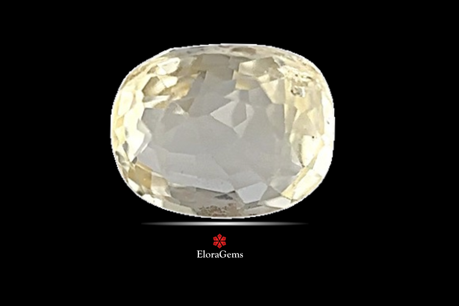 Yellow Sapphire (Pushparag) 7x6 MM 1.2 carats