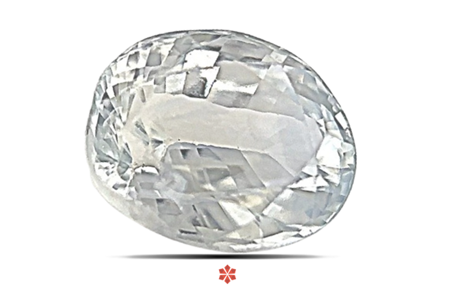 White Sapphire 7x6 MM 1.6 carats