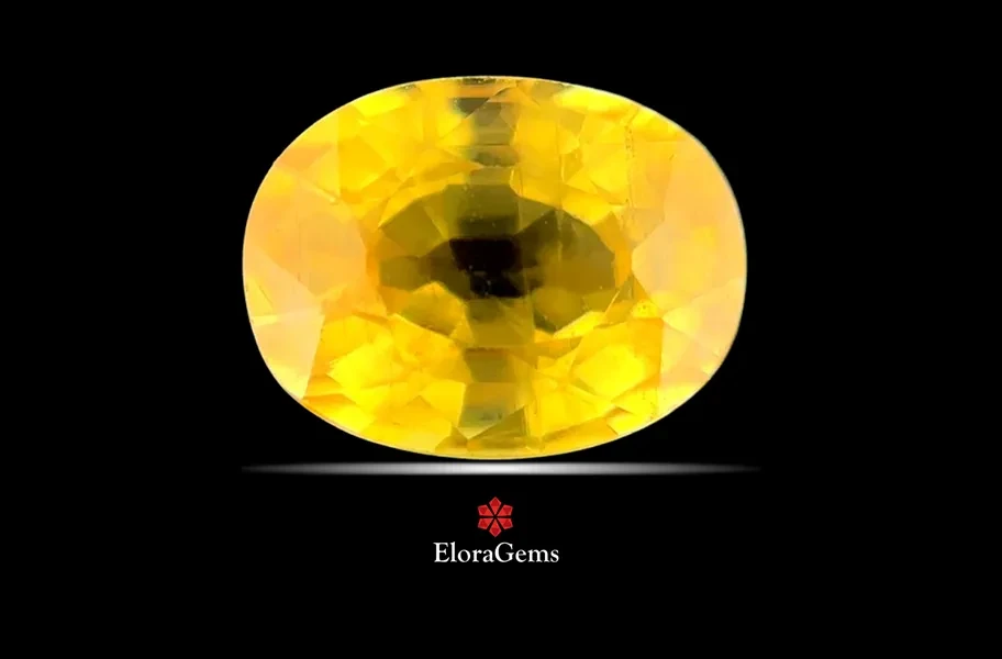 Yellow Sapphire (Pushparag) 8x6 MM 2 carats