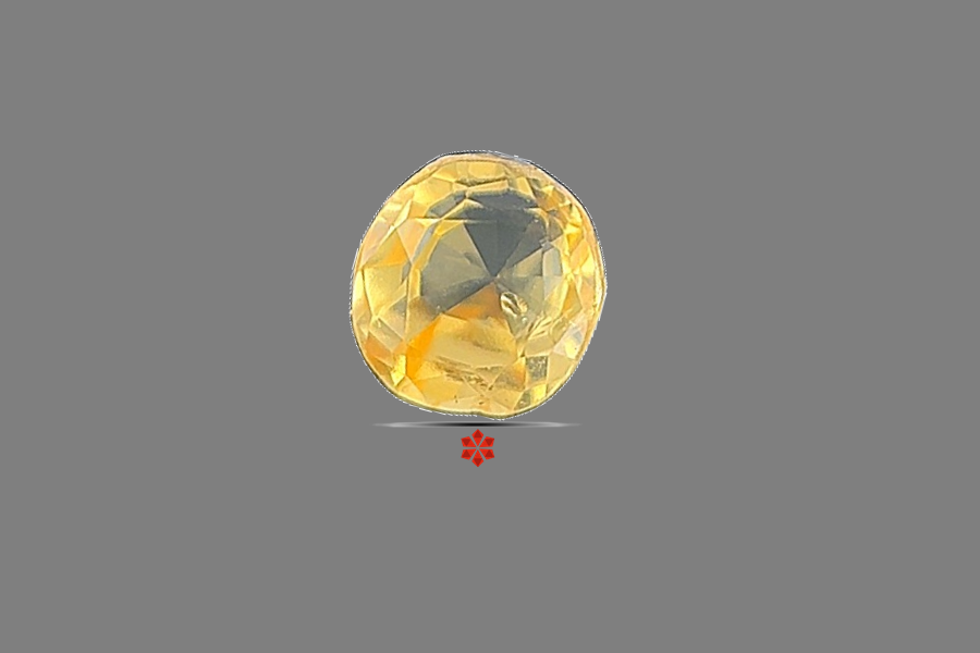 Yellow Sapphire (Pushparag) 5x5 MM 0.98 carats