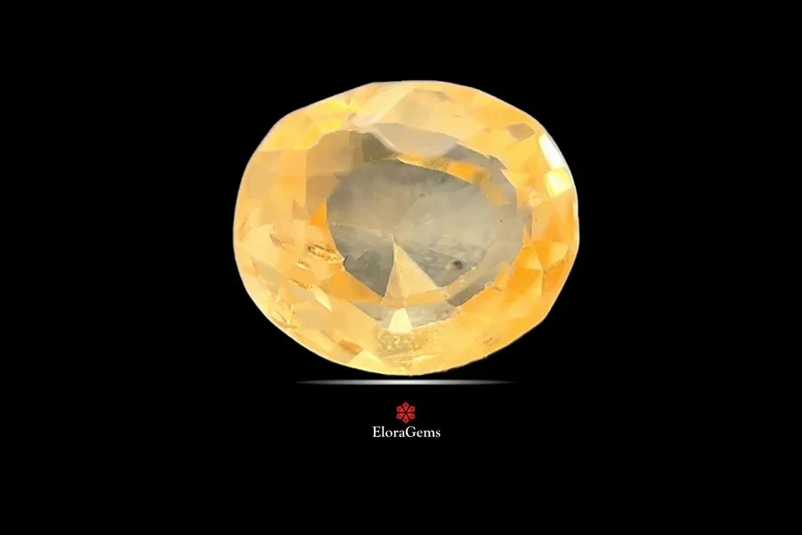 Yellow Sapphire (Pukhraj) 6x5 MM 0.78 carats