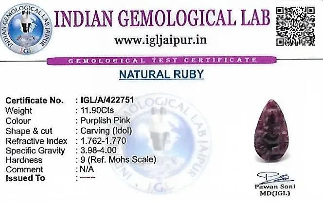 Ruby (Manik) 0x0 MM 11.9 carats