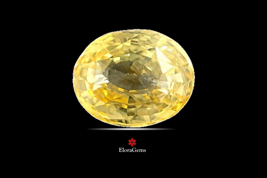 Yellow Sapphire (Pushparag) 11x9 MM 5.23 carats