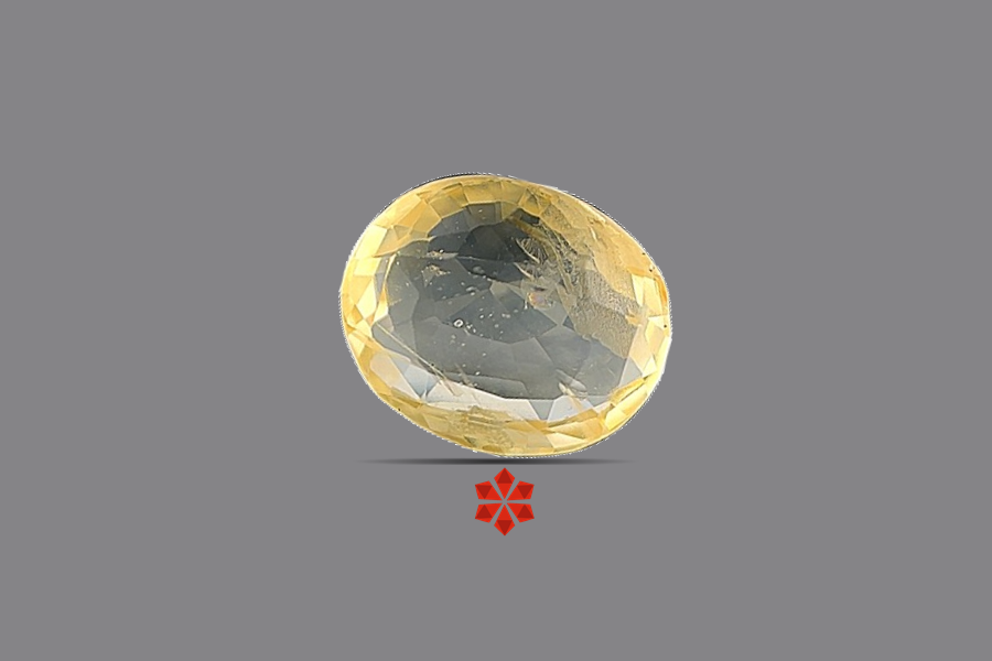 Yellow Sapphire (Pushparag) 9x8 MM 2.83 carats