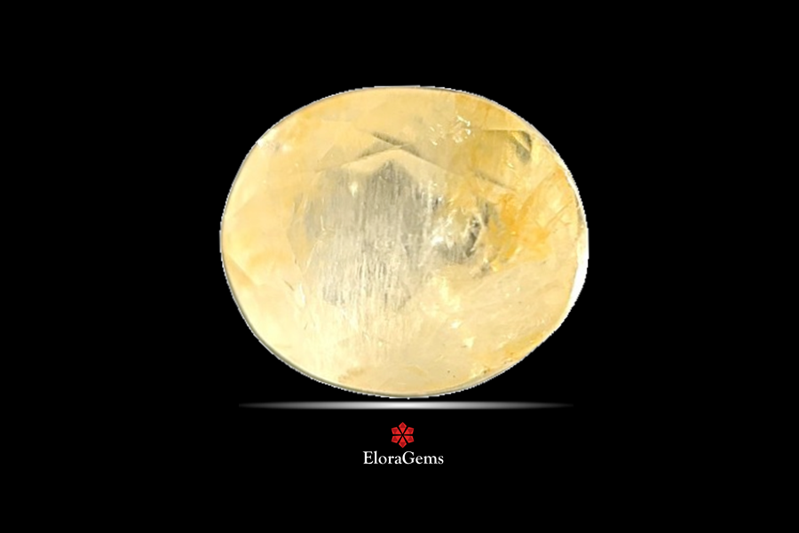 Yellow Sapphire (Pushparag) 11x9 MM 6.9 carats