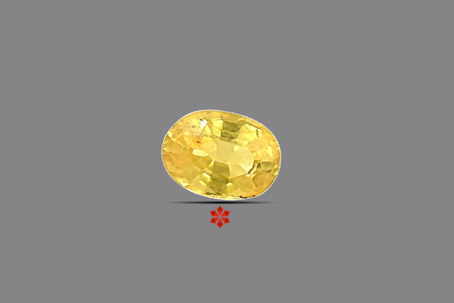Yellow Sapphire (Pushparag) 7x5 MM 1.22 carats