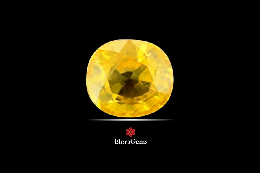 Yellow Sapphire (Pukhraj) 7x6 MM 1.66 carats