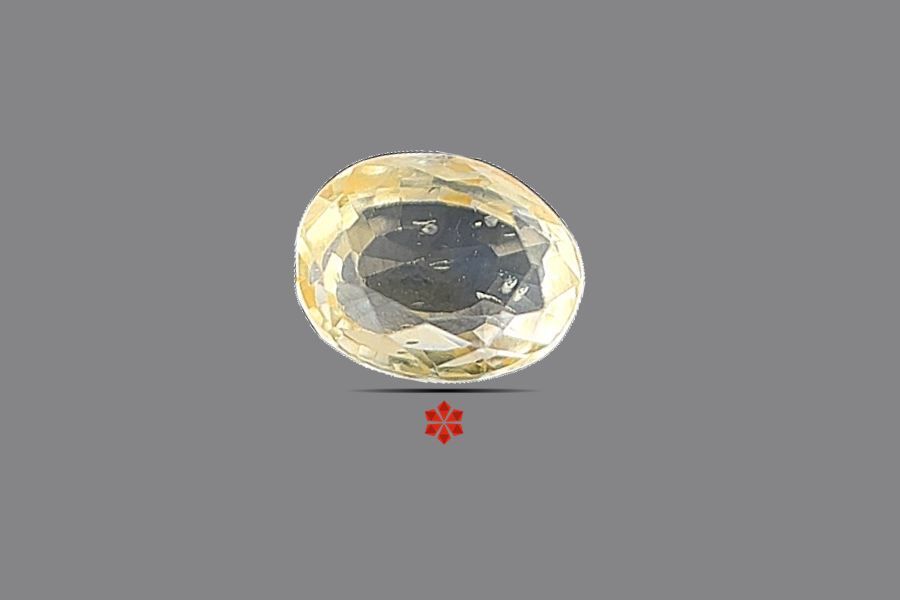 Yellow Sapphire (Pushparag) 7x6 MM 1.42 carats