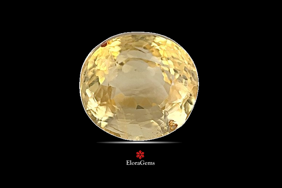 Yellow Sapphire (Pushparag) 8x8 MM 3.54 carats