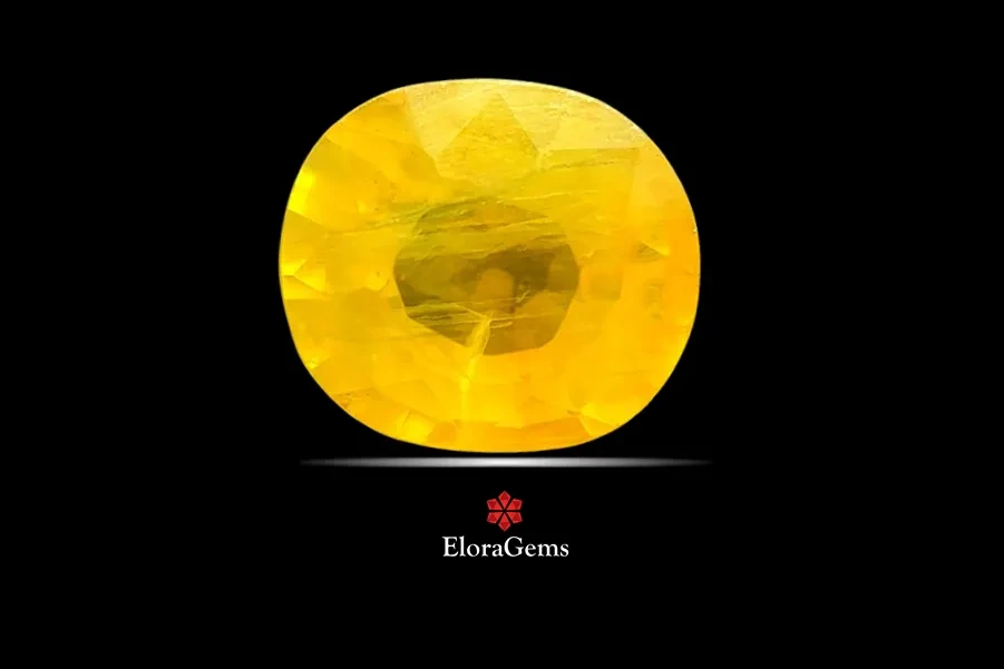 Yellow Sapphire (Pushparag) 11x9 MM 5.24 carats