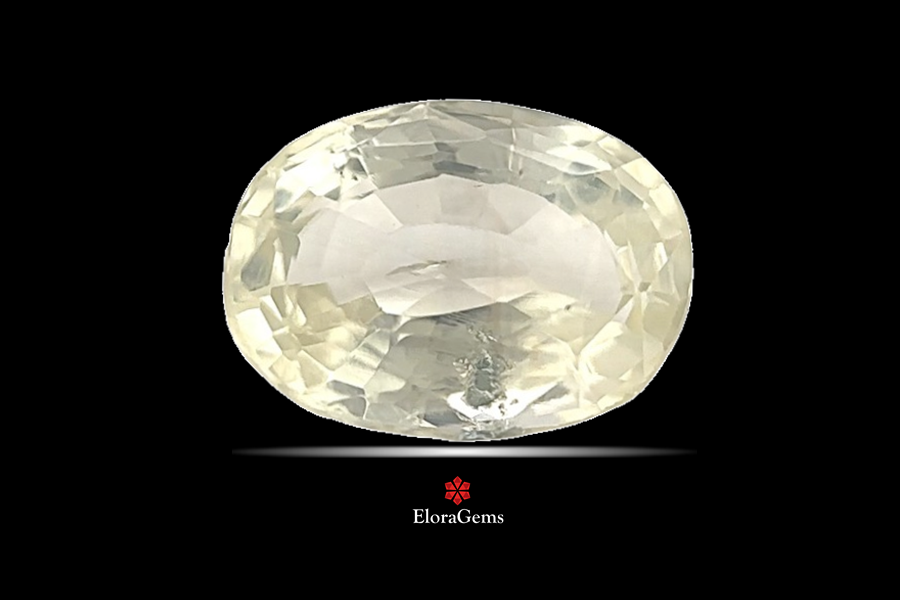 Yellow Sapphire (Pushparag) 10x7 MM 3.2 carats