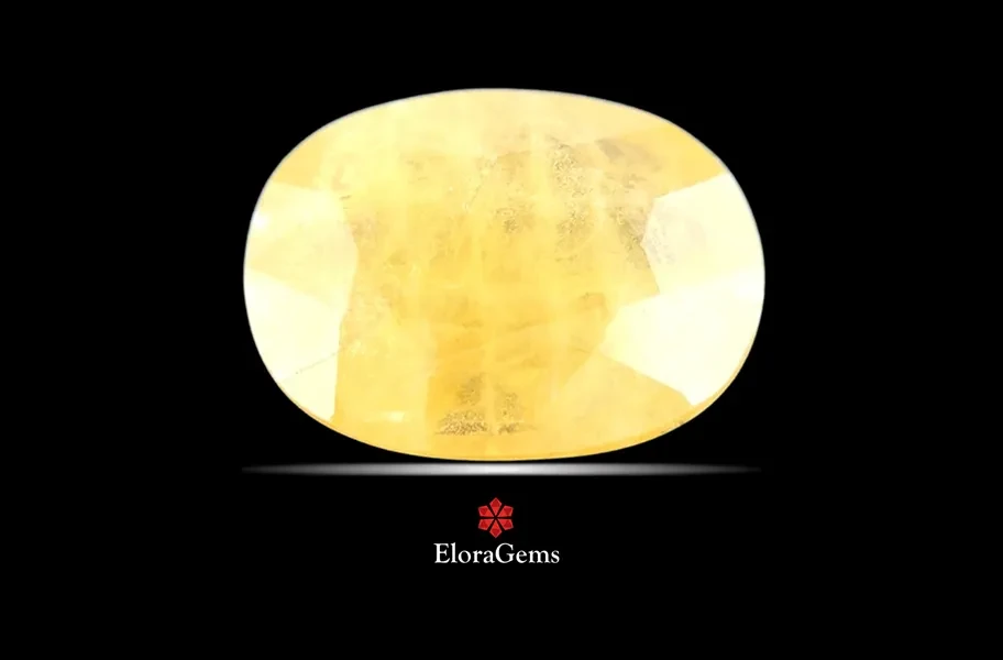 Yellow Sapphire (Pushparag) 12x9 MM 5.03 carats