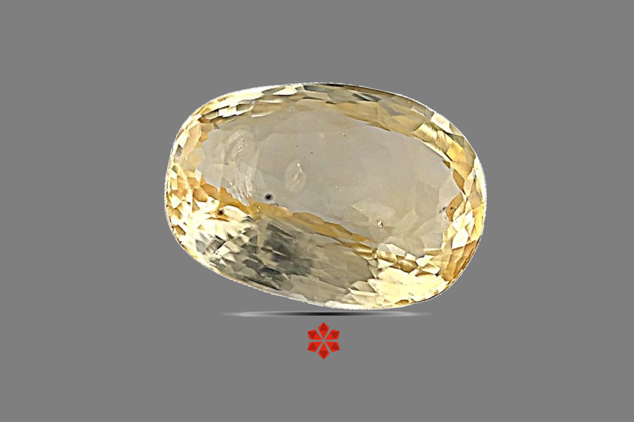 Yellow Sapphire (Pushparag) 11x8 MM 3.37 carats