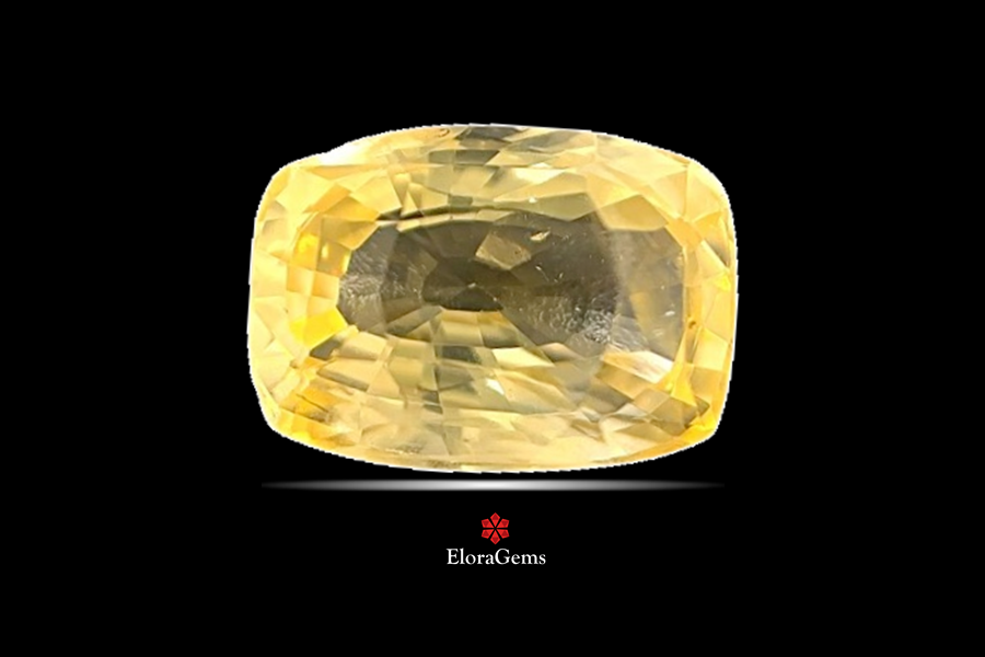 Yellow Sapphire (Pushparag) 12x8 MM 5.61 carats