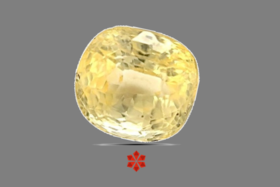 Yellow Sapphire (Pushparag) 8x7 MM 3.3 carats